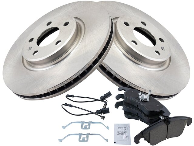 thumbnail image 2 of Complete 8pc Brake Kit For Audi A4, A5, Q5 & Allroad – Drilled & Slotted Rotors + Pads. Detroit Axle, 10-year Warranty! 🚗🛑 2 of 3